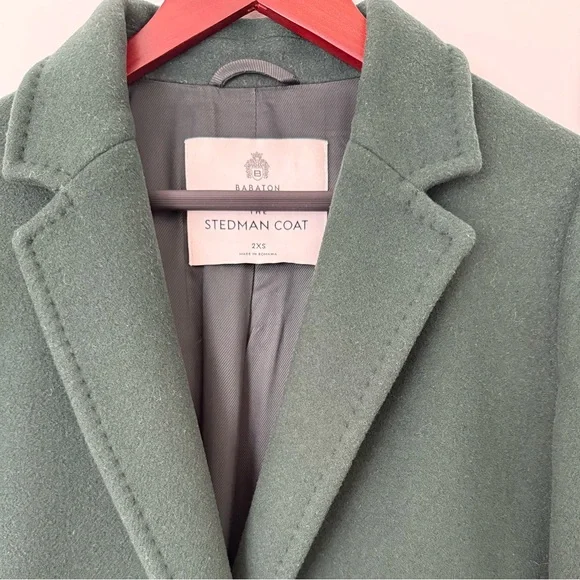 Aritzia Babaton Green Stedman Coat - Picture 4 of 8